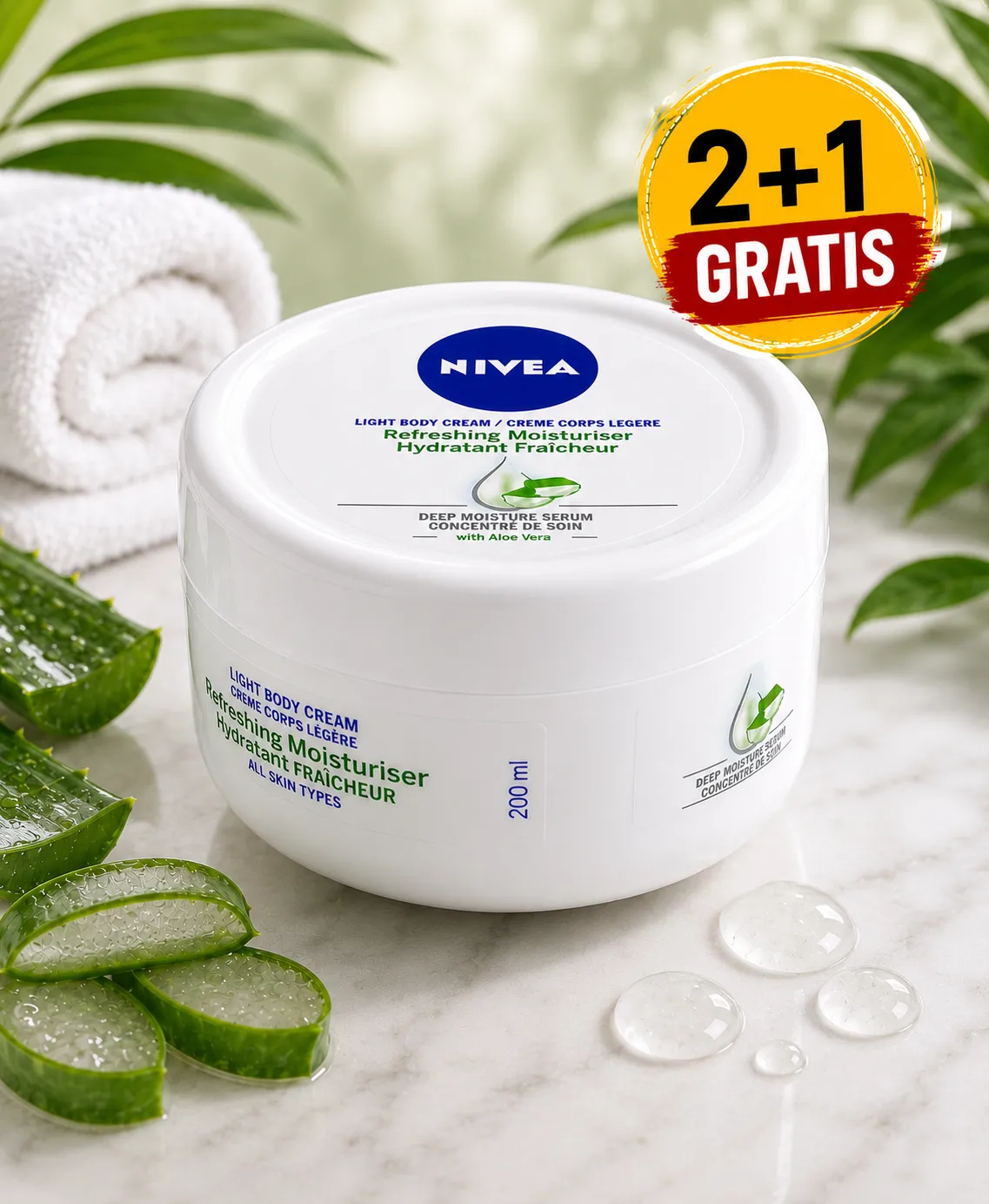 Nivea soft creme 200ml - 2+1 Gratis 
